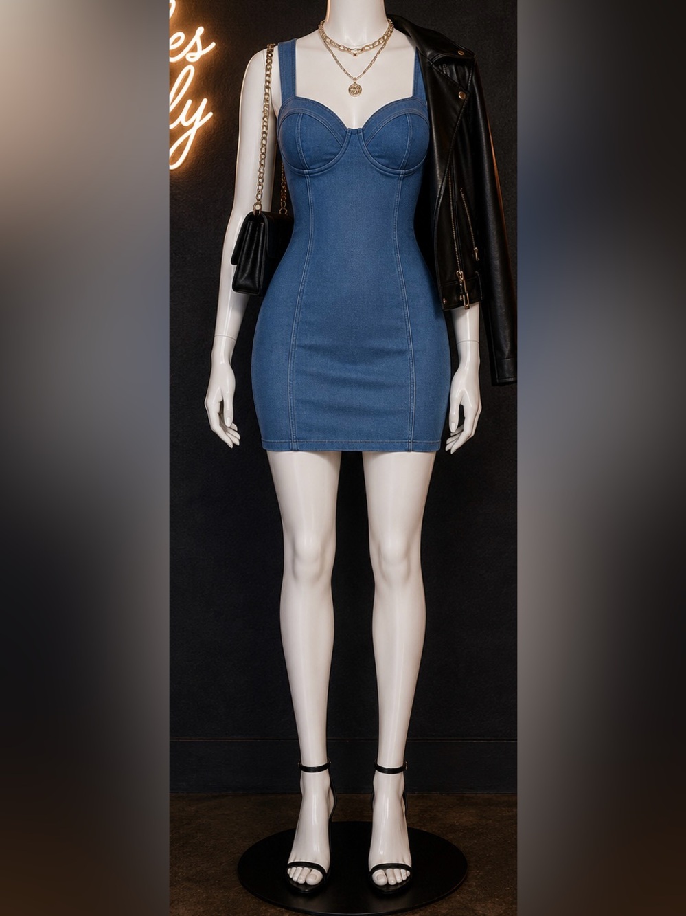NWOT Popilush Sculpting Bodycon Minidress with built-in Shape-wear